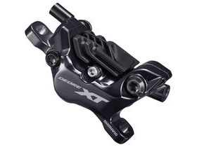 SHIMANO BR-M8120/BL-M8100 XT 4 pot bled brake lever/post mount calliper, front right