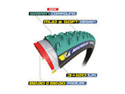 MICHELIN Power Cyclocross Mud Tyre Green 700 x 33c click to zoom image