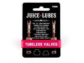 JUICE LUBES Tubeless Valves 48mm in Copper