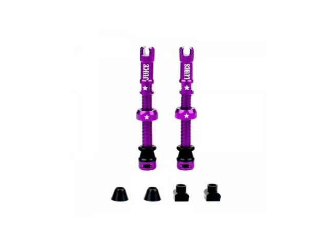 JUICE LUBES Tubeless Valves 48mm in Purple click to zoom image