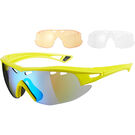 MADISON Recon glasses 3 lens pack - matt yellow / blue mirror, amber & clear lenses 