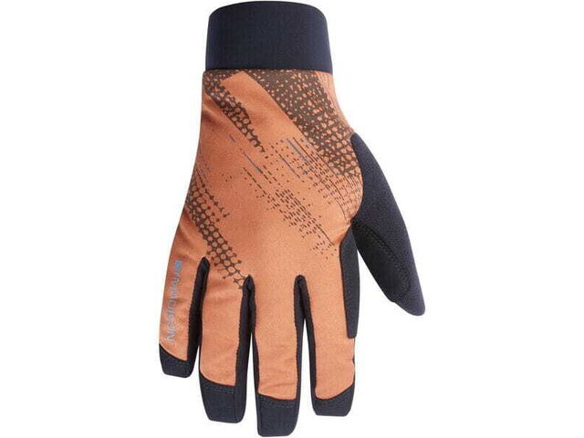 MADISON Flux Waterproof Trail Gloves, rust orange perforated bolts click to zoom image