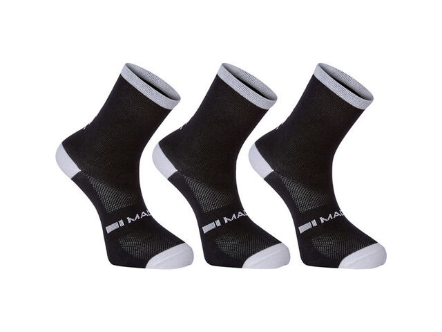 MADISON Freewheel coolmax long sock triple pack, black click to zoom image