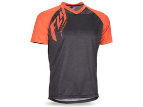 FLY RACING Action Short Sleeve Jersey Dark Heather / Orange