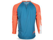 FLY RACING Radium Long Sleeve Jersey Teal/Orange/White click to zoom image