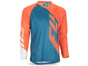 FLY RACING Radium Long Sleeve Jersey Teal/Orange/White 