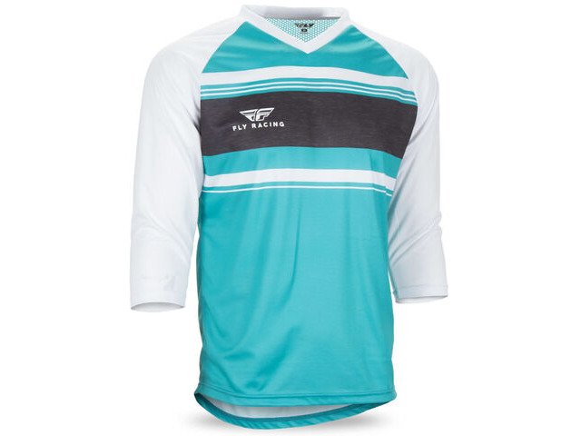 FLY RACING Ripa 3/4 Sleeve Jersey Teal/White/Heather click to zoom image