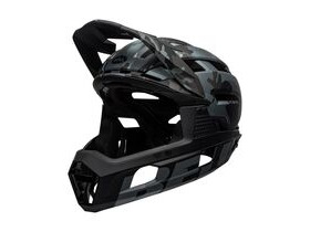 BELL CYCLE HELMETS Super Air R Mips MTB Full Face Helmet Matte/Gloss Black Camo