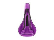 SDG COMPONENTS Bel Air 3.0 Lux-Alloy Rail Saddle Black Microfibre Top / Purple Base click to zoom image