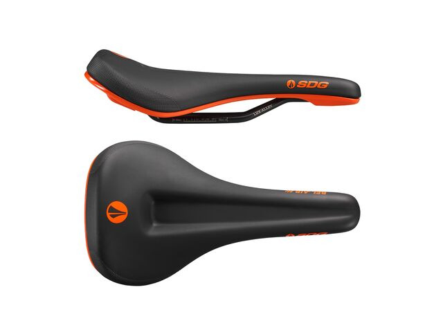 SDG COMPONENTS Bel Air 3.0 Max Lux-Alloy Saddle Black / Orange click to zoom image