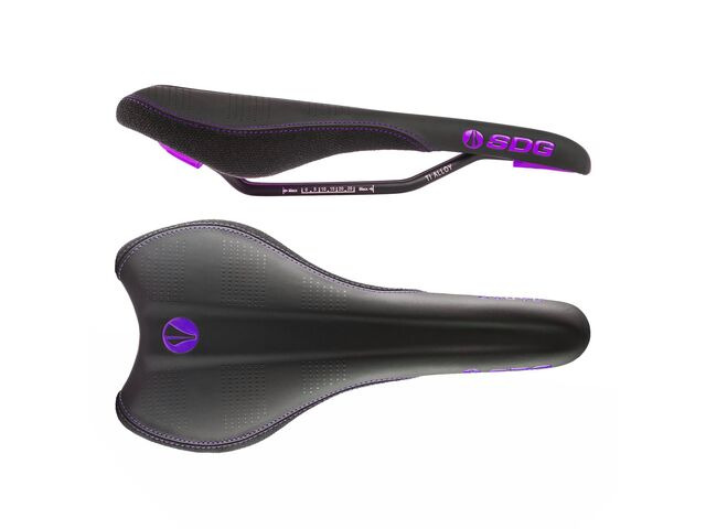 SDG COMPONENTS Radar Cro-Mo Saddle Purple click to zoom image