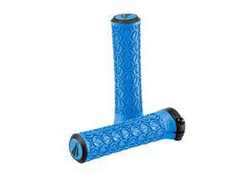 SDG COMPONENTS Slater JR Lock-On Grips Cyan