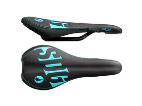 SDG COMPONENTS Fly Junior Steel Rail Saddle Black/Cyan