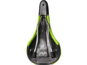 SDG COMPONENTS Bel Air Cro-Mo Rail Saddle Black/Black/Green click to zoom image