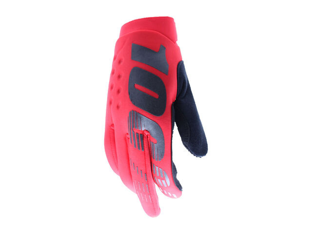 100% Brisker Cold Weather Glove Red click to zoom image