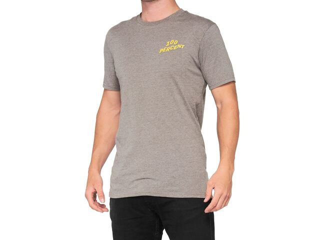 100% Dakota T-Shirt Heather Grey click to zoom image