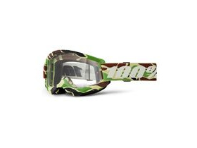 100% Strata 2 Goggle War Camo / Clear Lens