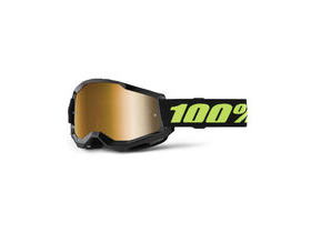 100% Strata 2 Goggle Solar Eclipse / Ture Gold Mirror Lens