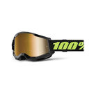 100% Strata 2 Goggle Solar Eclipse / Ture Gold Mirror Lens 