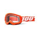 100% Strata 2 Goggle Orange / Clear Lens 