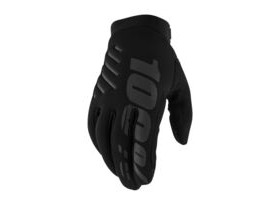 100% Brisker Cold Weather Glove Black / Grey