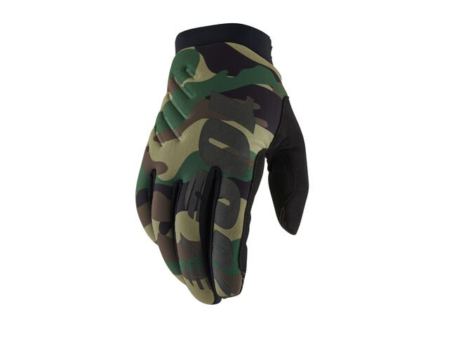 100% Brisker Cold Weather Glove Camo / Black click to zoom image