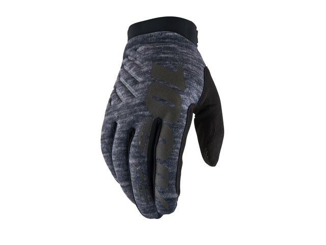 100% Brisker Cold Weather Glove Heather Grey click to zoom image