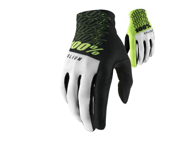 100% Celium Glove Fluo Yellow click to zoom image