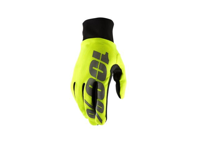 100% Hydromatic Waterproof Glove Neon Yellow click to zoom image