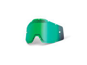 100% Accuri / Racecraft / Strata Vented Dual Pane Lens - Green Mirror 