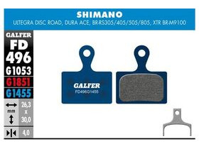 GALFER Shimano GRX Disc Brake Road Compound Brake Pad (Blue) FD496G1455