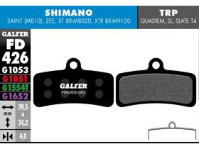 GALFER Shimano Saint - Zee Standard Disc Brake Pad (Black) FD426G1053