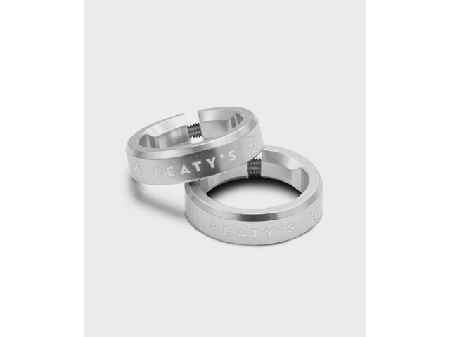 PEATY'S Monarch Grip Lock Ring Silver click to zoom image