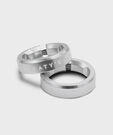 PEATY'S Monarch Grip Lock Ring Silver click to zoom image