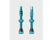 PEATY'S Holeshot Fast Flow Tubeless Valve - 42mm 42mm Turquoise  click to zoom image