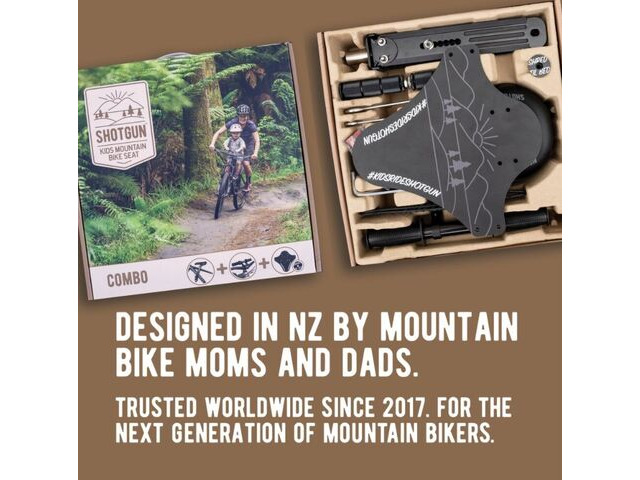 SHOTGUN KIDS MOUNTAIN BIKE SEAT Seat and Handlebar Combo Pack click to zoom image