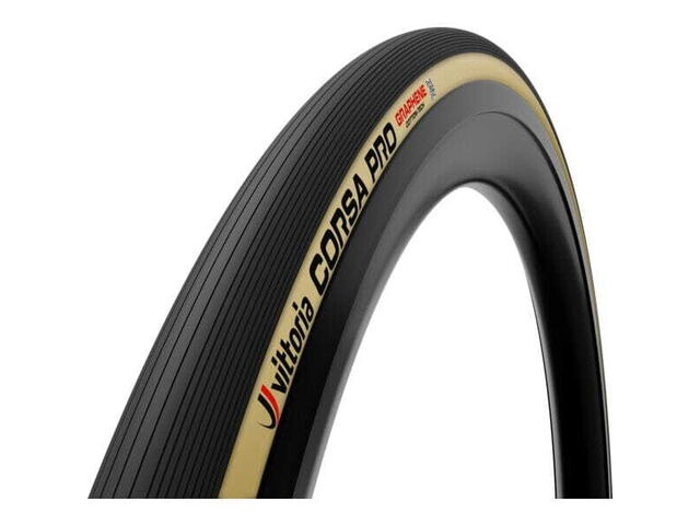 Vittoria Corsa Pro 23-28" Black Tan G2.0 Tubular Tyre click to zoom image