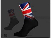 SOX FOOTWEAR Union Jack Crew Style Premium Cycling Sock 