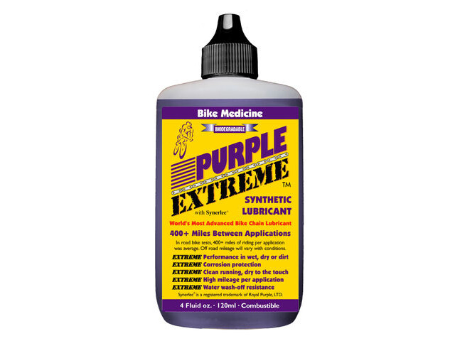 BIKE MEDICINE Purple Extreme Chain Lube 120ml click to zoom image