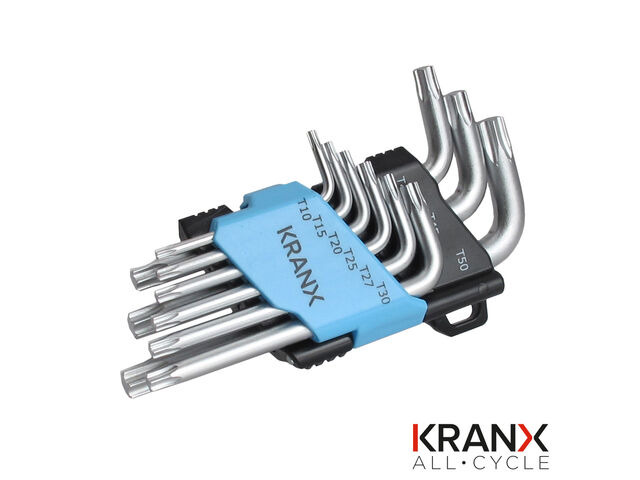 KRANX CYCLE PRODUCTS Torx Key Set (T-10 15 20 25 27 30 40 45 50) click to zoom image