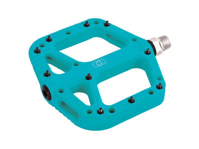 OXFORD Loam 20 Nylon Flat Pedals Turquoise click to zoom image