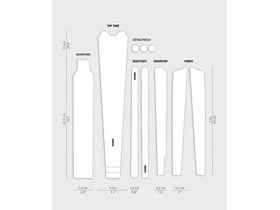 DYEDBRO Frame Protection - Clear - Gravel / Matte / Black