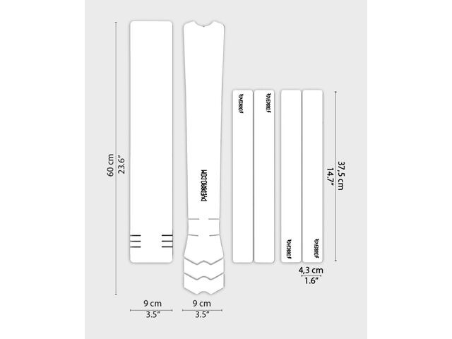 DYEDBRO Frame Protection - Clear - MTB / Gloss / Black click to zoom image