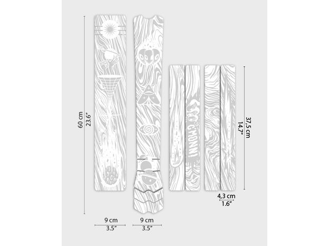 DYEDBRO Frame Protection - Kaos - White click to zoom image