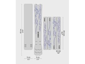 DYEDBRO Frame Protection - Lightning - MTB / Blue