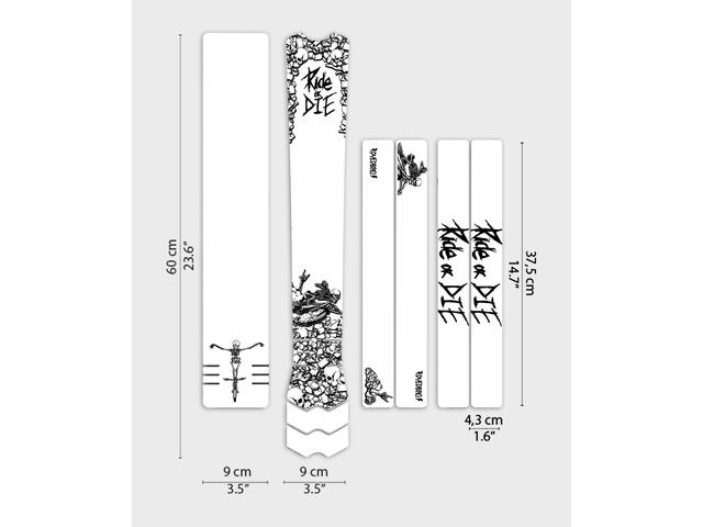 DYEDBRO Frame Protection - Ride or Die - Black click to zoom image