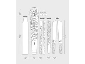 DYEDBRO Frame Protection - Stay Free - Gravel / Black