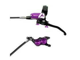 HOPE Tech 4 E4 in black-purple with normal hose