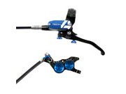 HOPE Tech 4 V4 in Black - Blue with normal hose 