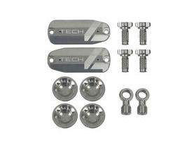 HOPE Tech 4 E4 Custom Kit - Pair - Silver